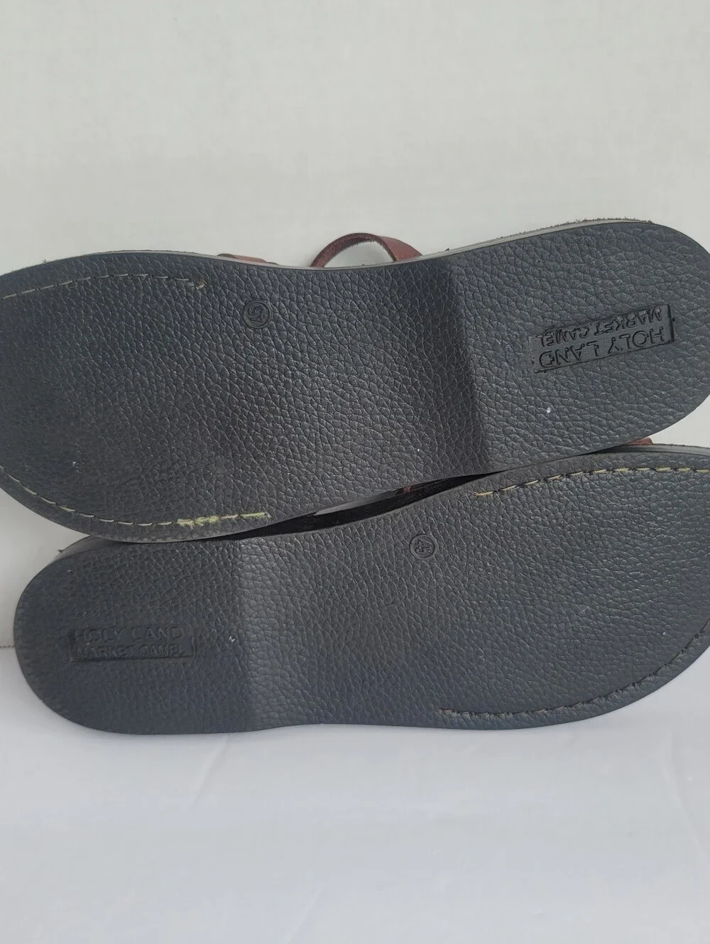 Holy Land Camel Jesus Sandals Leatger Brown Men's Suze 12